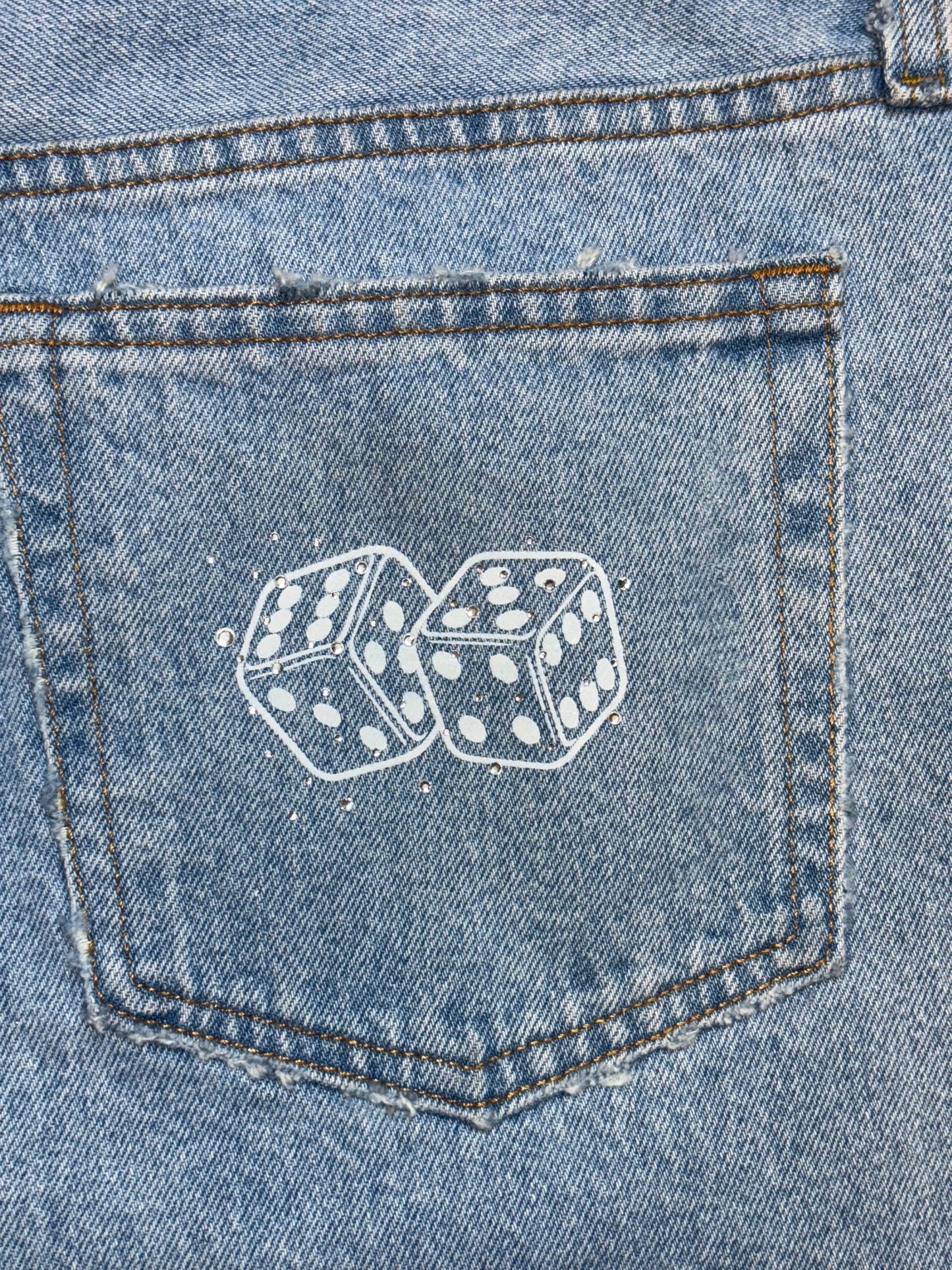 LOTTO DICE DENIM SHORTS BUSSDOWN