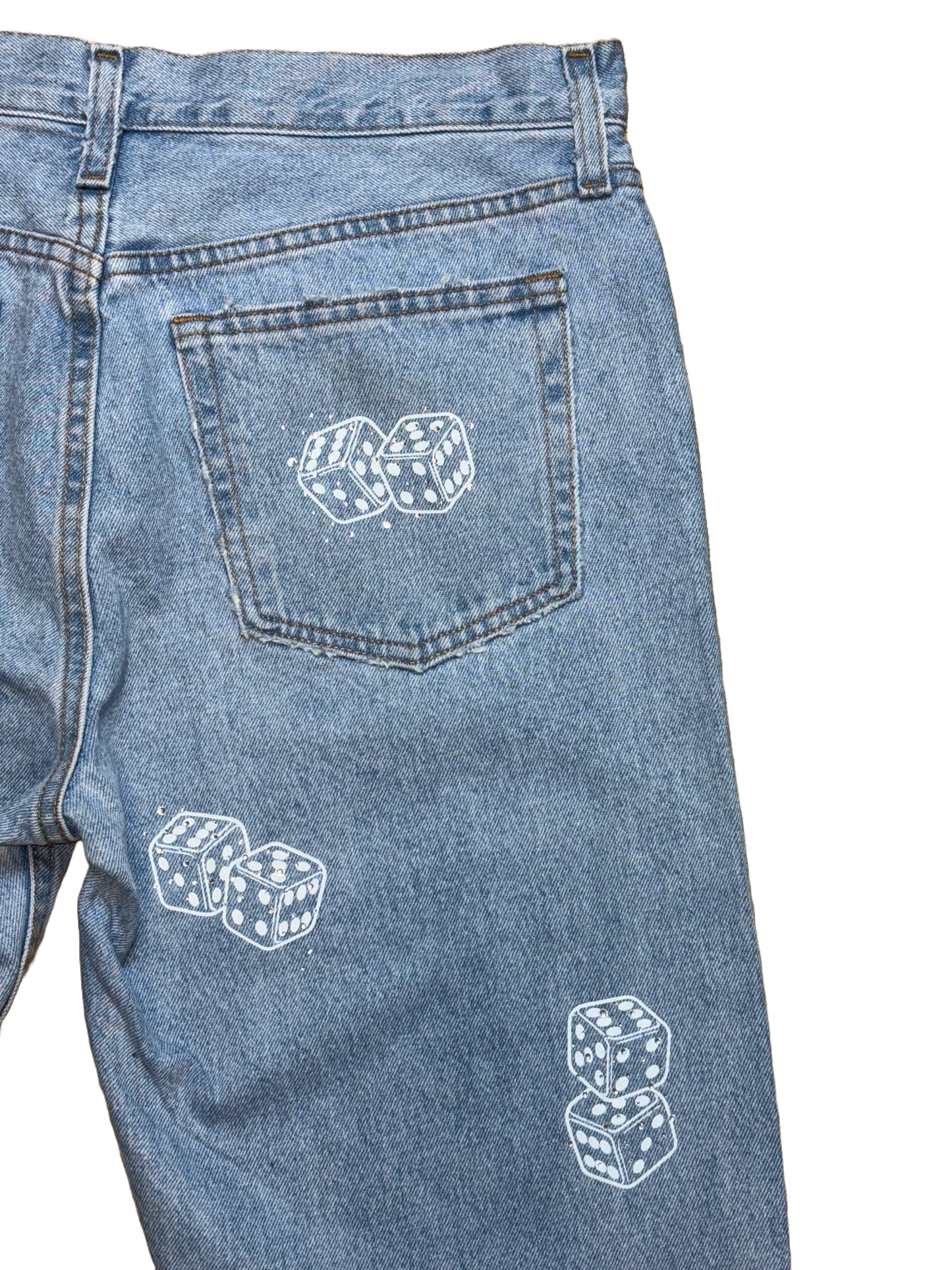 LOTTO DICE DENIM SHORTS BUSSDOWN